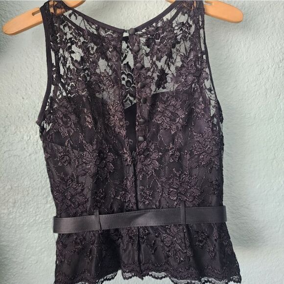 Scott McClintock lace belted vintage blouse - Picture 5 of 11